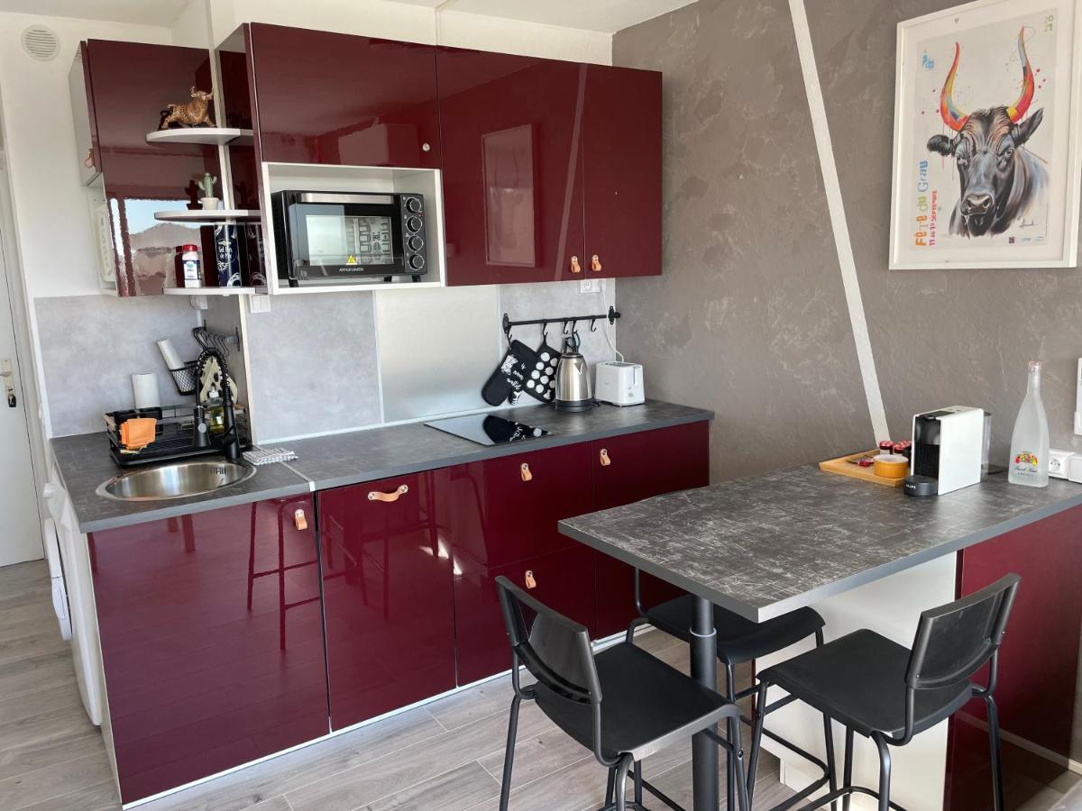 Superbe Studio, Terrasse, Piscine, Parking Le Grau-du-Roi Exterior foto